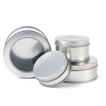 다용도 원형 정리함 틴케이스 악세사리 재료 잡화 보관 캔디통, 90x35mm 막힘