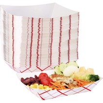 식용구리스 커피머신구리스 커피머신윤활제 Eupako 종이 음식 트레이 1.4kg (3파운드) 일회용 서빙 기름 방, 01 100 Pack