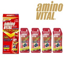 아미노바이탈 아미노샷 퍼펙트에너지젤 2500mg 자전거 파워젤 에너지젤, 1박스(4포)