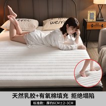 퀸 허리 디스크 매트리스 허리에 좋은 3단 접이식 손님용 토퍼 원룸 자취방, 흰색두께약6cm