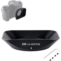 후지필름용 JJC바요넷 사각렌즈 후드 후지필름 XF 27mm f 2.8 RWR 렌즈 교체 카메라XE4 XE4XE4XT3XT3XT2XT30XPRO 200XT3XT3XT3XT3XT3X, ForXF27mmf/2.8