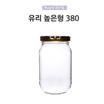 [글라스락_슈가블링] 유리병380ml(높은형_화이트캡), 1개, 380ml