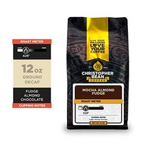 Mocha Almond Fudge Flavored Coffee (Decaf Ground) 100% Arabica No Sugar No Fats Made with Non-GM, 1