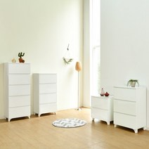 카멜레온퍼니처 라온 600 2단 3단 4단 5단 서랍장, 600 4단, 고무화이트