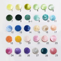 [정글스튜디오] 원형 컬러자개 5cm (10개묶음) 컬러자개원형 컬러자개 자개모빌 썬캐쳐 자개 모빌 만들기 재료 DIY, 신규3.애플그린