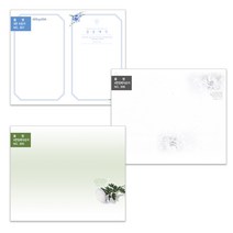 부르심 4면식순지 3종 교회 주보 용지(식순지 장례식순지)1속 100매, 4면_307[식순지]