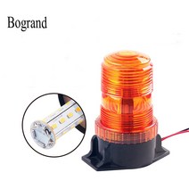 Bogrand-경고 비콘 라이트 LED 앰버 비상 신호등 스쿨버스 12-36V 안전 스트로브 깜박이 램프 표시등, 01 1pc red, 01 1pc red