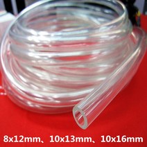 10*13/10*16mm 컴퓨터 라디에이터 물 냉각 PVC 호스 파이프 부드러운 부드러움 투명 튜브 무색 매운 냄새 없음, 10x16mm-1m
