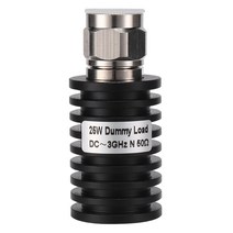 RF 동축 25W N 남성 커넥터 작은 50 옴 DC-3GHz 더미로드 플러그, 하나, 검은 색, 한개옵션0
