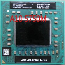 CPU 데스크탑 오리지널 AMD 노트북 모바일 A10 5750M A10-5750m 소켓 FS1 CPU 4M 캐시 2.5GHz 쿼드 코어 노트북 프로세서 GM45 PM45 용