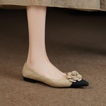 수입 여성 코사지 플랫 슈즈 수제화 소 가죽 웨딩 성수동 돌잔치 스틸레토 단화 발레리나 소가죽 브랜드 신민아 밴딩 승무원 225 발볼 넓은 구두 뾰족