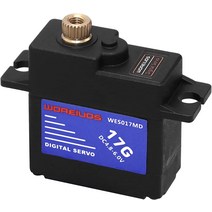 WOAEIUOS 17G RC Digital Servo High Torque Waterproof Metal Gear Servo with Servo Horn for Axial SCX, 한개옵션0