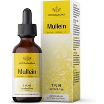 HERBAMAMA 뮬레인 잎 액체 추출물 4 fl oz, 2 Fl Oz (1개 팩)개, 4온스