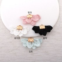 비즈아이 [6991]꽃잎리본태슬 30*17mm (골드) [1개]