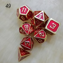 휴대용게임기 가정용 미니 옛날 고전 레트로 게임기 Rpg 주사위 다면체 세트 금속 dnd 게임 d20 10 8 12, 08 49