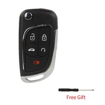 자동차 키링 키케이스 키홀더 OkeyTech-수정된 플립 폴딩 교체 자동차 키 셸 쉐보레 노바 아베오 크루즈 O, 04 5 buttons_01 For Opel