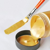 100/300ML 황금 페인트 메탈릭 컬러 방수 아크릴 적합 동상 색칠 DIY 손으로 그린 낙서, 300ML, 03 Champagne gold