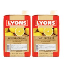 라이온스 레몬 드링크베이스 1.36L 2개세트, 단품