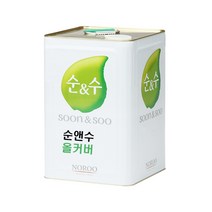 노루페인트 다용도용 친환경페인트 순앤수 올커버 18L, 무광, 화이트1