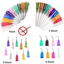 납땜 대용 접착제 도전성 에폭시 본드 스테인레스 스틸 주사기 바늘 산업용 액체 디스펜서, 0.5인치, 25g 25개