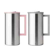 JVR 스텐 물병 스텐 냉장고 물병 1.6L 2P SET, 라임, 화이트