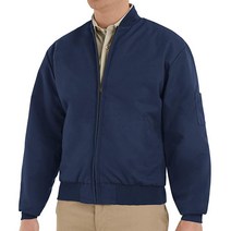 Red Kap 남성 솔리드 팀 재킷 항공점퍼 블랙 2XL