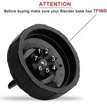 닌자 믹서기 뉴트리 블렌더용 7 핀 추출기 블레이드 교체 부품 자동 IQ BL682 BL480 BL640 NN102 용, 한개옵션0