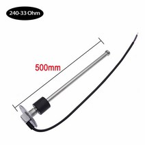 요트 기름 탱크 100mm ~ 500mm 물 연료 레벨 게이지 센서 0 190 240 33 ohm 해양 보트 자동차 오일 액체 센더 유닛, 16 500mm 240-33 ohm