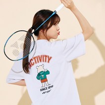 요넥스 223TS041U 공용 반팔 티셔츠 그레이