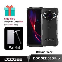 핸드폰 싸게 사는 법 doogee s98 pro 러기드 폰 8 256gb 열화상 카메라 20mp 야간 투시경 핸드폰 helio g96 6 3 스마트폰 6000mah 배터리, 나는 버전, s98 프로