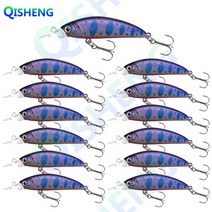 [QISHENG] 쏘가리 미노우 농어 미노우 꺽지 볼락 배스 13개입/세트 하드베이트 싱킹 루어, ZLW-9#, 짧은 입술 미노우(5g)
