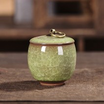 강아지유골함 반려동물 납골함 봉안함 애완 동물 유골을위한 Urn-고양이 모양 기념 화장 Urns-장례식 고양, [03] L 8x9.5cm, [01] 라이트 그린