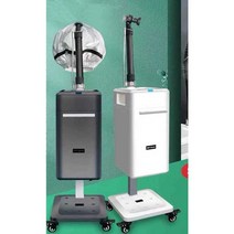 헤어 스팀기 두피 모발 수분 보습 영양 케어 헤어샵, 더블 헤드 포깅 폴라 화이트(모자 2개 포함)