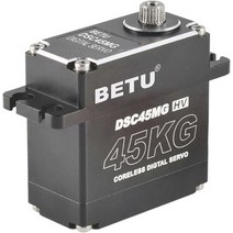 BETU 45Kg 코어리스 서보 모터 HV 8.4V 하이 토크 RC 디지털 서보 풀 방수 서보 25T 서보 혼이 있는 스, 01 180°/45Kg