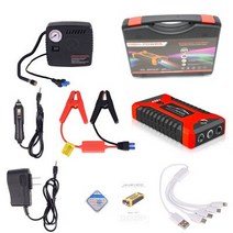 전기차완속충전기 급속 보조베터리 20000mAh 12V 자동차 점프 스타터 휴대용 충전기 전화 태블릿 점퍼 엔진, [06] option 5 Red, 06 option 5 Red