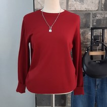 상상그이상 여성용 타임 라운드넥 니트 가볍고 따뜻한 부드러운 비스코스 소재 구김없는 보풀없는 촉감왕 코트속에 입기 좋은 두껍지 않은 예쁜 색상 데일리니트