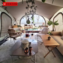 에르젠 Herzen 캠핑 러그 라운지쉘터아마존쉘터이화지작S5이화지작320그레이트소울하우스, 그레이트소울하우스(전후면), 민트, 지퍼기본-하프러그
