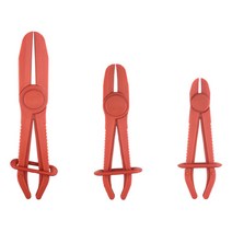 연료 파이프 플라이어 자동차정비 plier 자동차 수리도구 공구 자동차 가솔린 커넥터제거 필터 캘리퍼스 자동 수리 특수 3 개대 유연한 물 라인 호스 핀치 오프 플라스틱 41, 빨간색