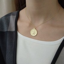 Chaofu 고양이 디자인 한국어 스타일 925 스털링 실버 골드 천사 아기 초상화 펜던트 목걸이