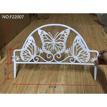 정원 풍경 인테리어 플라스틱 경량 정원 꽃 가드닝 마당 발코니 펜스 조각 울타리, F22007 1PCS