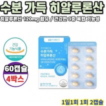한미생활건강 수분가득 히알루론산 60캡슐 4박스