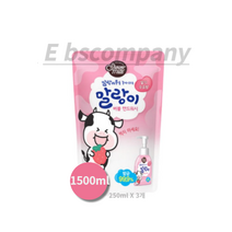 샤워메이트 말랑카우 퓨어버블 핸드워시 딸기우유향, 1500ml, 80개