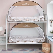 모기장 원터치 접이식 기숙사 싱글 0.9m 1.2m 높이 및 낮은 침대 옆문 유르트, C.숲사슴(커피컬러 ) 대문