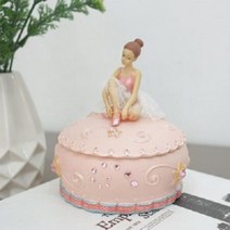 핑크 발레 보석함 오르골 성탄절 크리스마스 장식 엔틱 태엽 딸 생일 선물 인테리어 소품 이쁜 예쁜 박스 상자, 상세페이지 참조