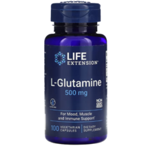 라이프 익스텐션 L 글루타민 L Glutamine 500mg Amino Acid 베지캡슐 100정, 1개, 베지 100정