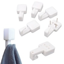 핀후크 벽고정핀 벽지 후크 핀 걸이 붙이는고리 5P 벽걸이후크 접착후크