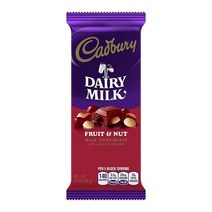 미국 직구 Cadbury DAIRY MILK Fruit & Nut Kosher 과일 & 견과류 개당 3.5oz 14카운트 1Pack, 상세참조, 수량