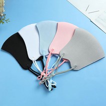 성인용 새부리형 마스크 10개 끈 조절 컬러 마스크 개별포장 5color, 블랙 대형(13.5cm)