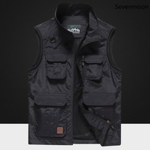 Sevenmoon 남성용 세이프베스트 포켓조끼 카메라 낚시 멀티 포켓 베스트