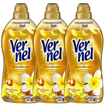 버넬 고농축 섬유유연제 프란지파니 골드 1.6L 3개